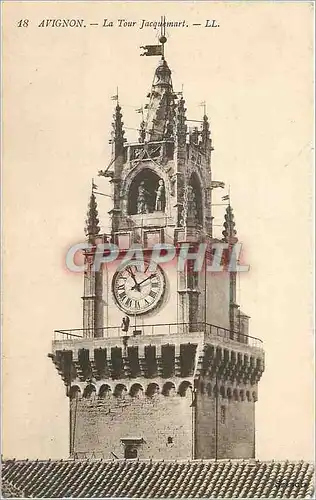 Cartes postales Avignon Tour Jacquemart