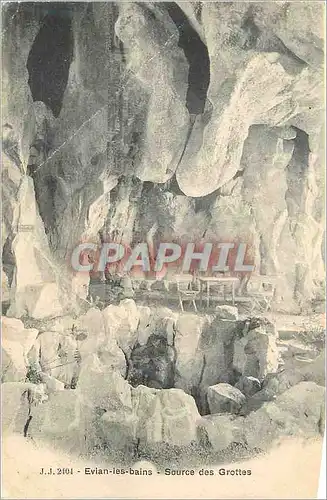 Cartes postales Evian les Bains Source des Grottes