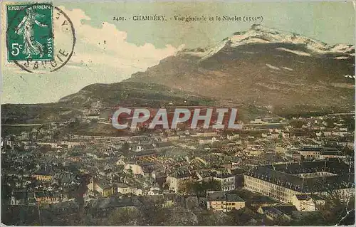 Cartes postales Chambery Vue Generale et le Nivolet (1553 m)