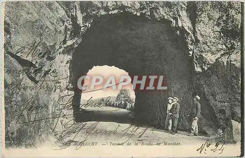 Ansichtskarte AK Schlucht Tunnel de la Route de Munster