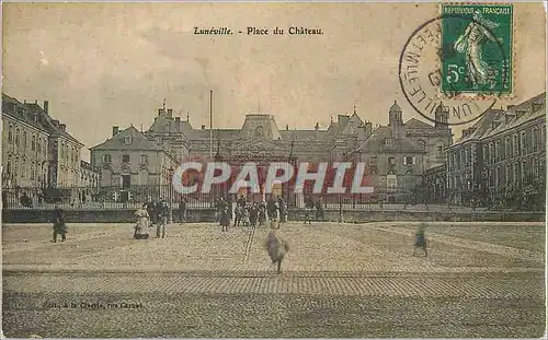 Cartes postales Luneville Place du Chateau