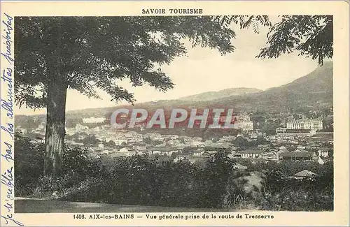 Cartes postales Aix les Bains Vue Generale prise de la Route de Tresserve