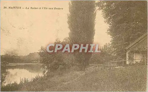 Ansichtskarte AK Mantes La Seine et l'Ile aux Dames