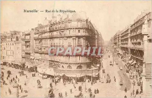 Cartes postales Marseille Rue de la Republique