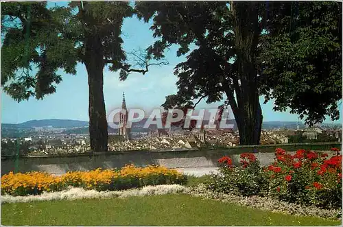 Moderne Karte Berne Vue du Jardin des Roses