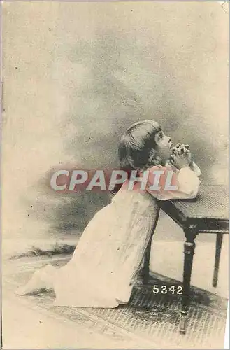 Cartes postales Enfant Priere