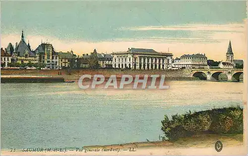 Cartes postales Saumur (M et L) Vue Generale (Nord Est)