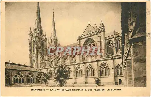 Cartes postales Bayonne La Cathedrale Ste Marie Les Fleches Le Cloitre