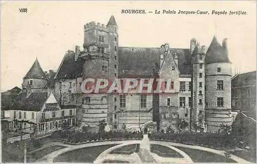 Ansichtskarte AK Bourges Le Palais Jacques Coeur Facade Fortifiee