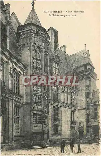 Ansichtskarte AK Bourges Cour Interieure du Palais Jacques Coeur