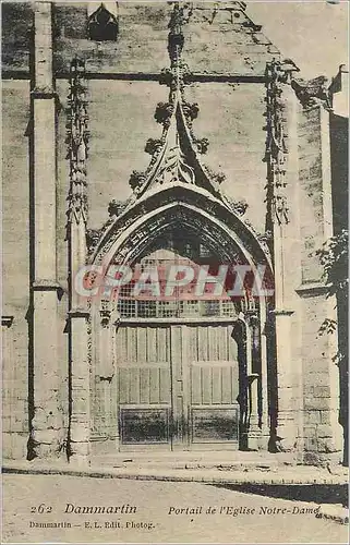 Ansichtskarte AK Dammartin Portail de l'Eglise Notre Dame