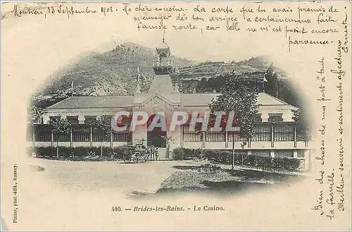 Ansichtskarte AK Brides les Bains Le Casino Caleche (carte 1900)