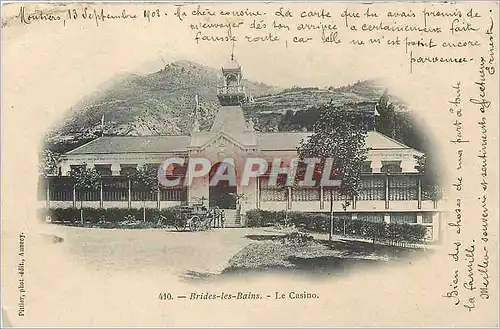 Cartes postales Brides les Bains Le Casino Caleche (carte 1900)