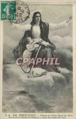 Cartes postales Berck Plage Tableau de Notre Dame des Flots