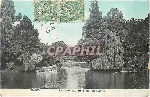 Cartes postales Paris Le Lac du Bois de Boulogne