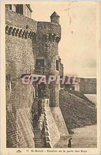 Ansichtskarte AK Saint Malo Escalier de la Porte des Beys