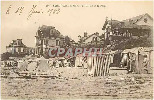 Cartes postales Saint Pair sur Mer le Casino et la Plage