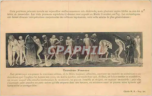 Cartes postales Troisieme Panneau Danse Macabre