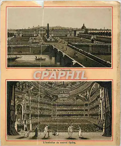 Cartes postales Place de la Concorde L'Interieur du Nouvel Opera