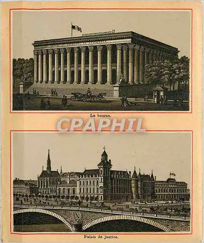 Cartes postales La Bourse et Palais de Justice