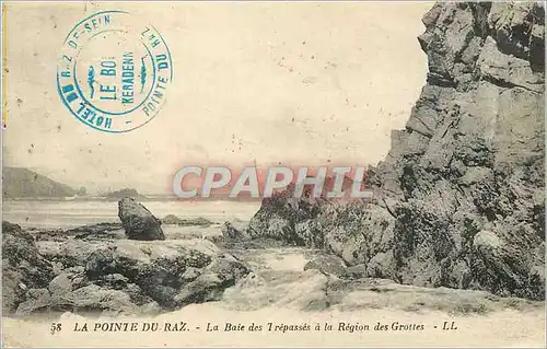 Cartes postales La Pointe du Raz La Baie des Trepasses a la Region des Grottes