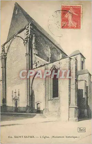 Cartes postales Saint Satur L'Eglise (Monument Historique)