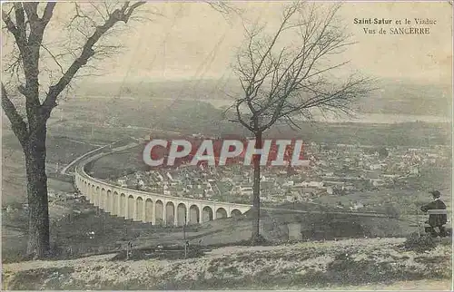Cartes postales Saint Satur et le Viaduc Vus de Sancerre