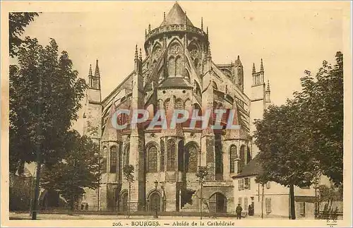 Ansichtskarte AK Bourges Abside de la Cathedrale