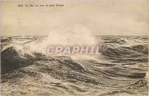 Cartes postales La Mer Un Jour de Gros Temps