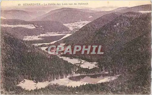 Cartes postales Gerardmer La Vallee des Lacs vue du Hohneck