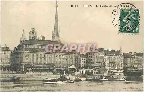 Cartes postales Rouen Le Theatre des Arcs Bateaux
