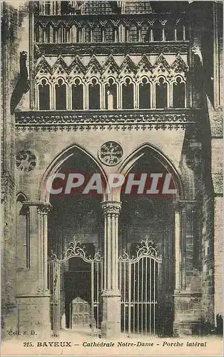 Cartes postales Bayeux Cathedrale Notre Dame Porche Lateral