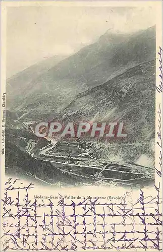 Cartes postales Modane Gare et Vallee de la Maurienne (Savoie) (carte 1900)