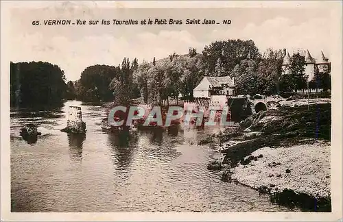 Cartes postales moderne Vernon Vue Sur les Tourelles et le Petit Bras Saint Jean