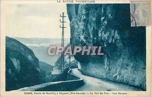 Ansichtskarte AK Route de Rumilly a Seyssel (Hte Savoie) La Savoie Touristique Le Val de Fier Les Gorges