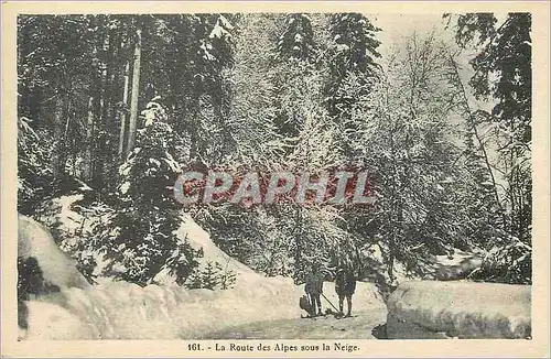 Cartes postales La Route des Alpes sous la Neige