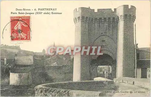 Ansichtskarte AK Parthenay Deux Sevres Porte Saint Jacques (XIIIe Siecle) Exterieur