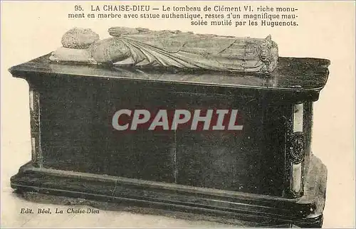 Ansichtskarte AK La Chaise Dieu Le Tombeau de Clement VI