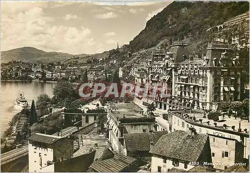 Moderne Karte Montreux