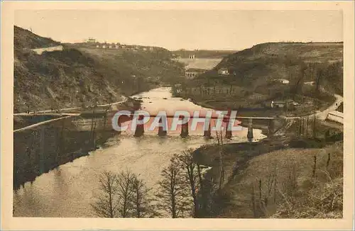 Cartes postales Environs d'Eguzon Le Pont des Piles a 1000 m en Dessus du Barrage
