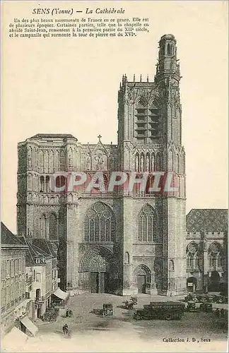 Cartes postales Sens (Yonne) La Cathedrale