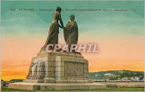 Ansichtskarte AK Le Havre Monument de la Reconnaissance Belge Militaria
