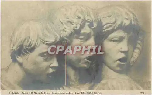 Cartes postales Firenze Museo di S Maria del Fiore Fanciulli che Cantano Luca della Robbia