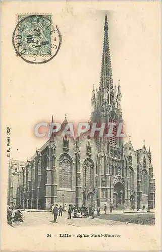 Cartes postales Lille Eglise Saint Maurice