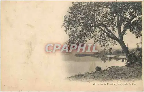 Cartes postales Lac de Paladru (Isere) pres du Pin Enfants (carte 1900)