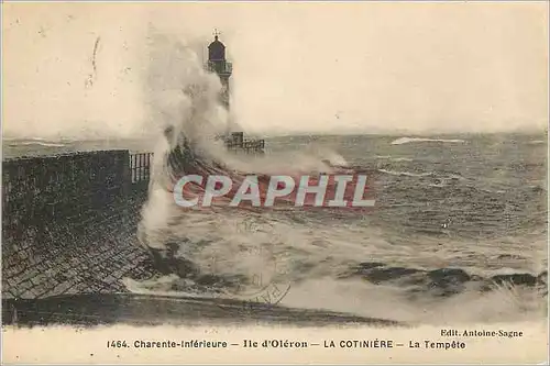 Ansichtskarte AK Ile d'Oleron La Cotiniere Charente Inferieure La Tempete