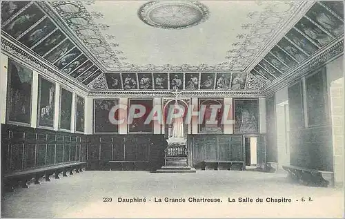 Cartes postales Dauphine La Grande Chartreuse La Salle du Chapitre