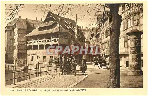 Ansichtskarte AK Strasbourg Rue du Bain aux Plantes Enfants