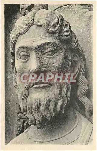 Cartes postales Cathedrale de Chartres Roi de Juda Portail Royal XIIe Siecle