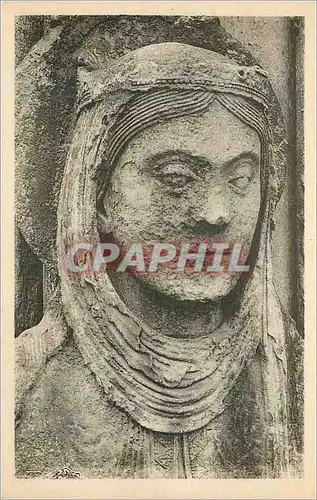 Cartes postales Cathedrale de Chartres Reine de Juda Portail Royal XIIe Siecle